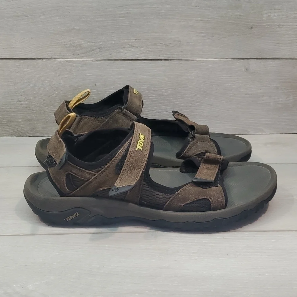 Teva Mens Katavi Walnut 4144 Outdoor Hiking Comfort Sandals shoes sz 12
